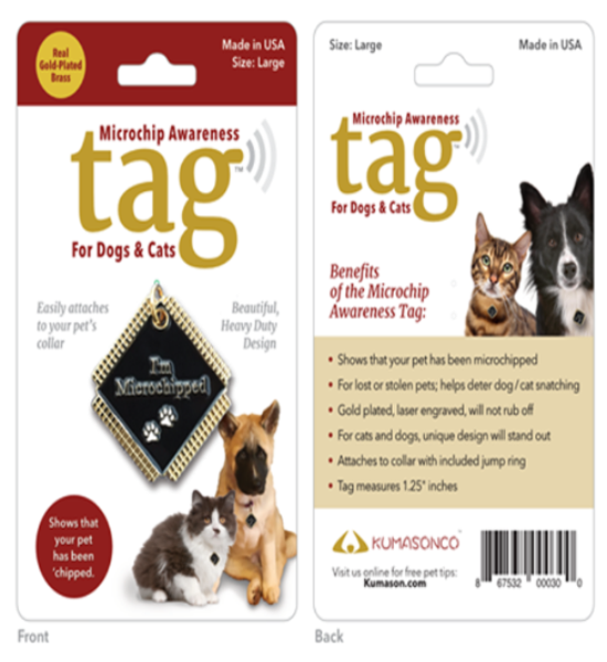 Microchipped dog tag 2025
